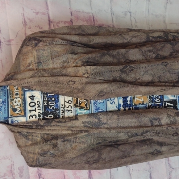 GUESS BY MARCIANO - Xander gold open cardigan size XS - Picture 2 of 6